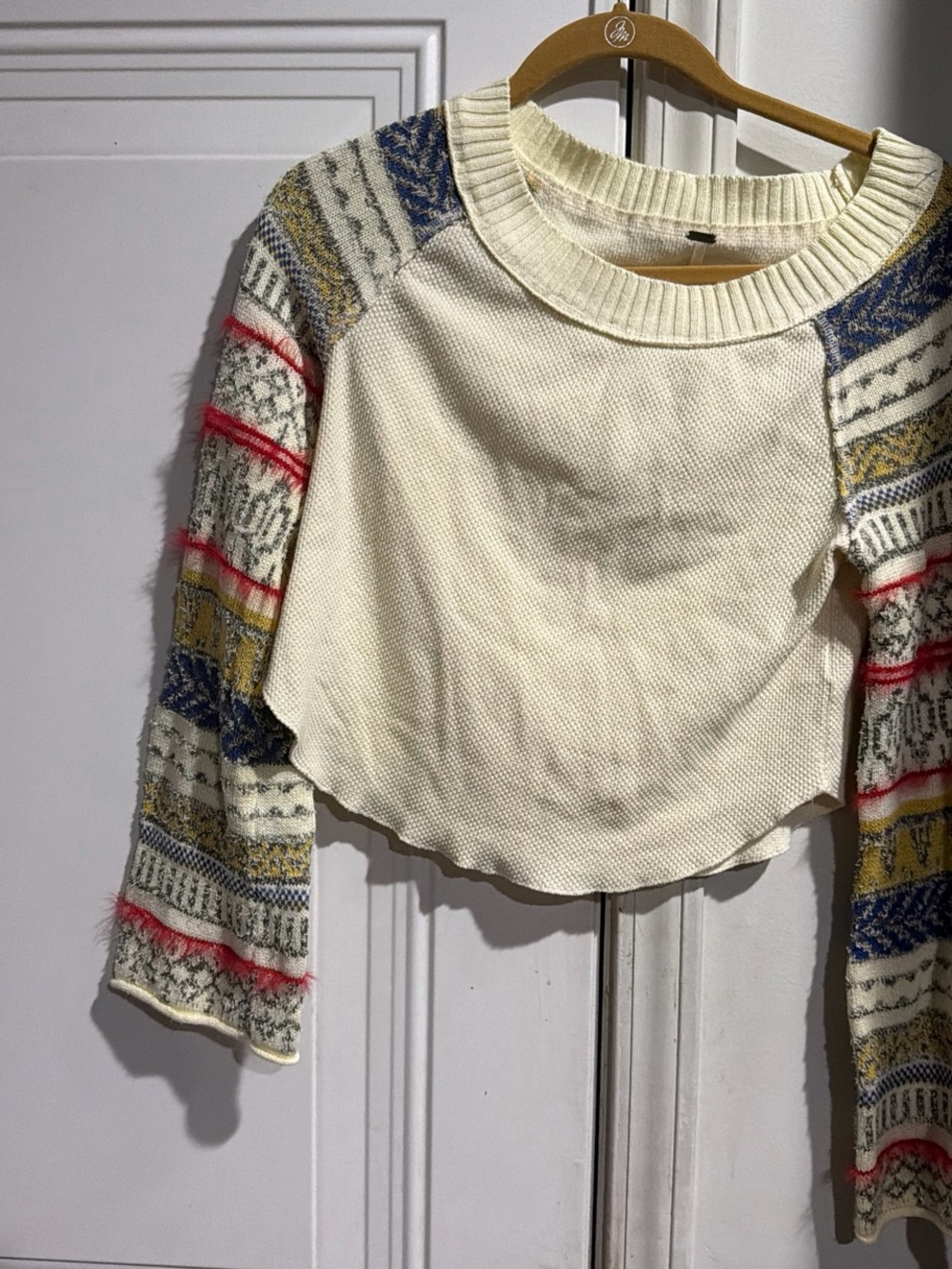 Free People Fairgrounds Wideneck Sweater women medium - Picture 3 of 4